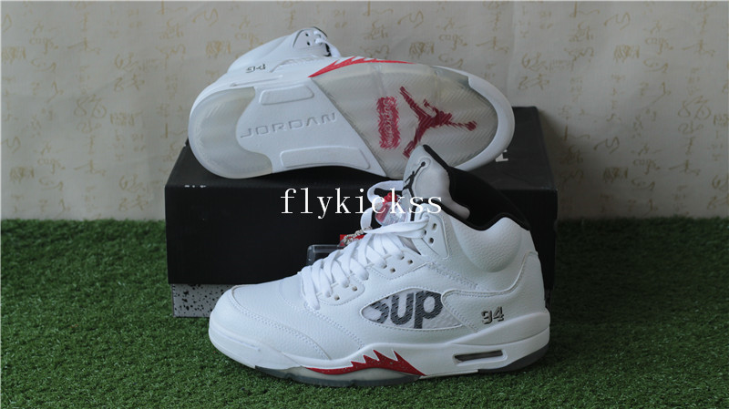 Air Jordan 5 Retro Supreme White